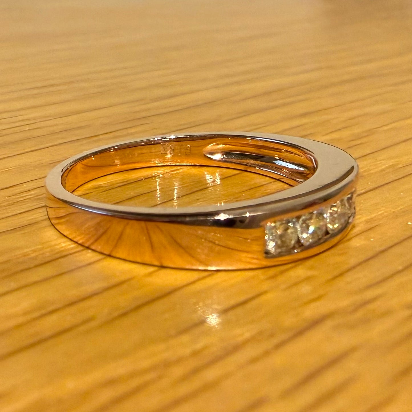 18ct ROSE GOLD DIAMOND CHANNEL SET ETERNITY RING