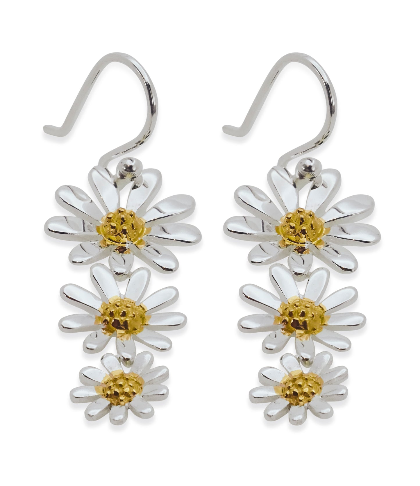 DROP DAISY EARRINGS