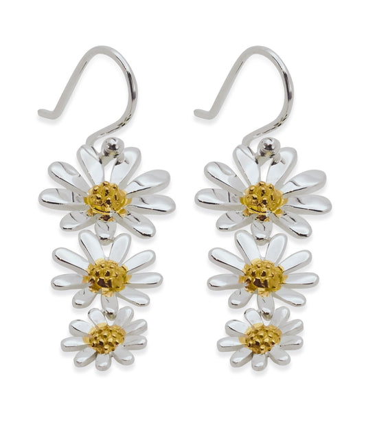 DROP DAISY EARRINGS