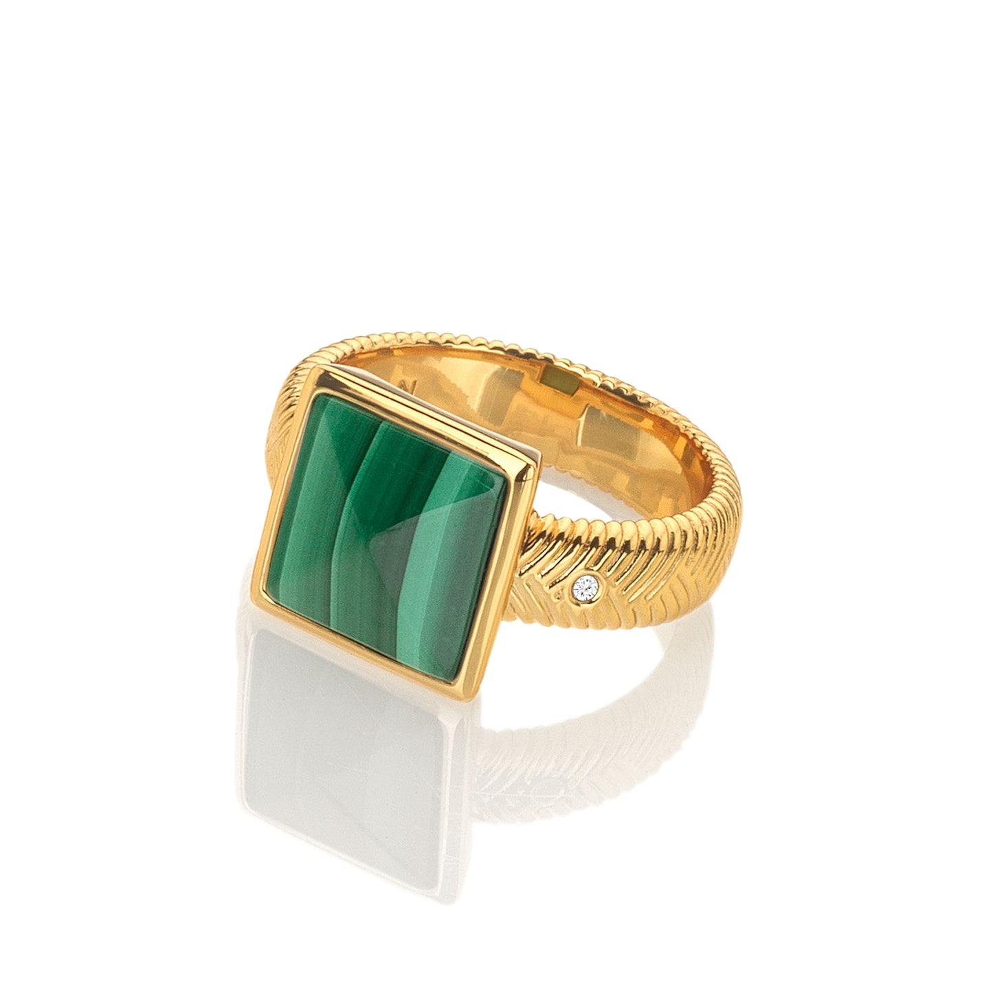 HD X JJ REVIVE MALACHITE RING