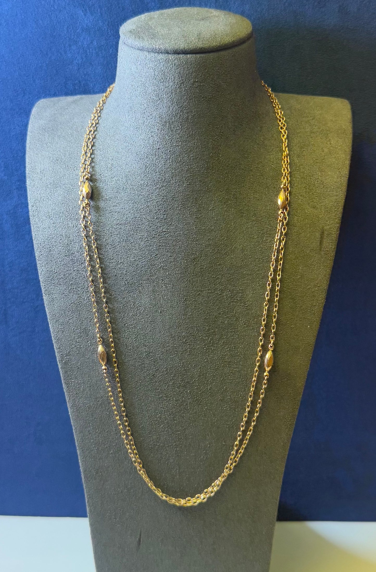 9CT YELLOW GOLD FANCY BELCHER NECKLACE