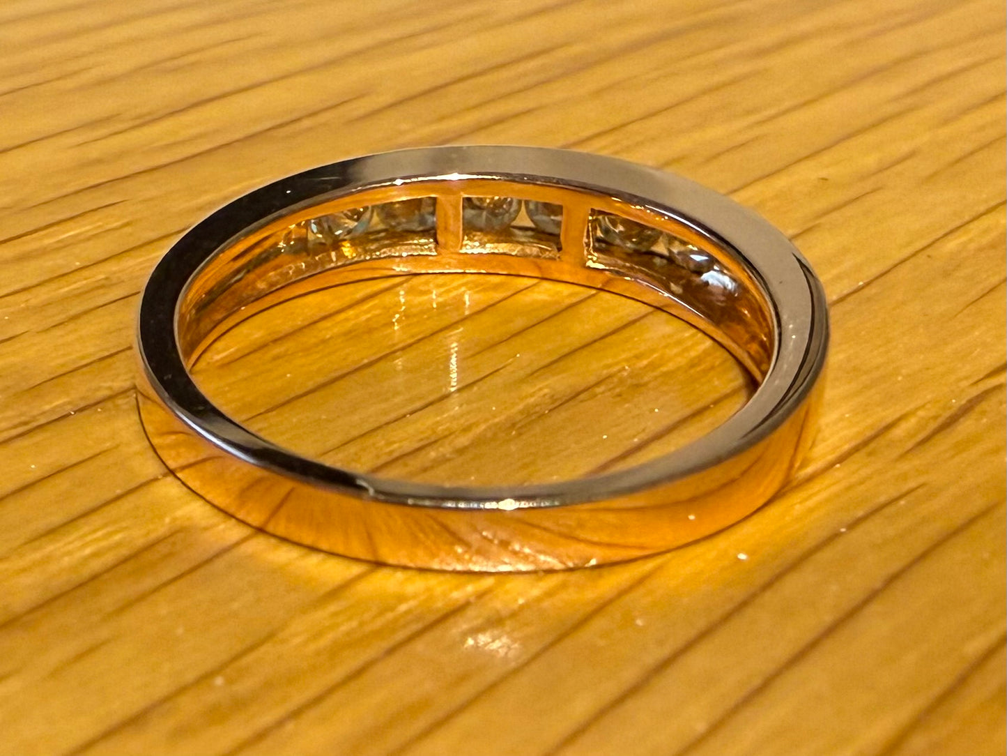 18ct ROSE GOLD DIAMOND CHANNEL SET ETERNITY RING